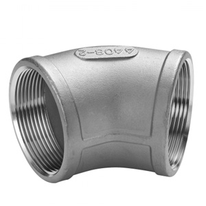 Stainless Steel 317L 45° Threaded Elbow