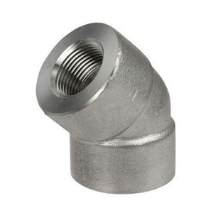 Duplex Steel ASTM A182 UNS S31803/S32205 45° Threaded Elbow