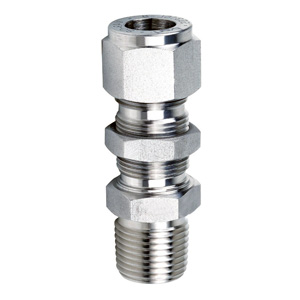 Stainless Steel 347 Bulkhead Male Connector Tube Fittings